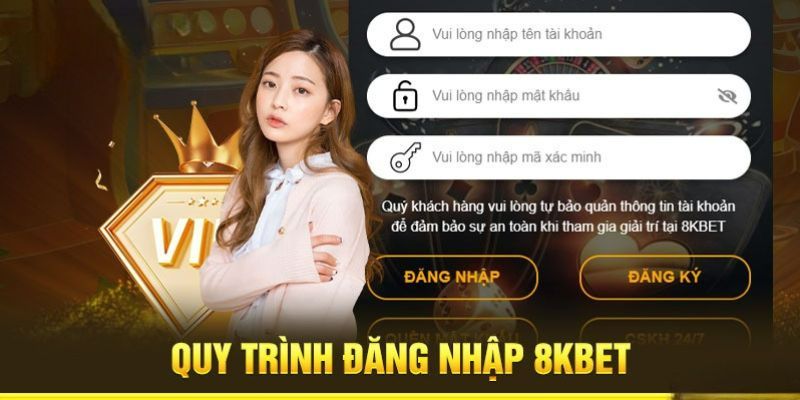 Chi tiết các bước để đăng nhập 8kbet